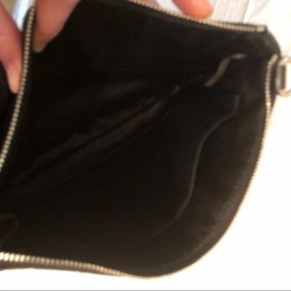 Coach black signature c turnlock clutch